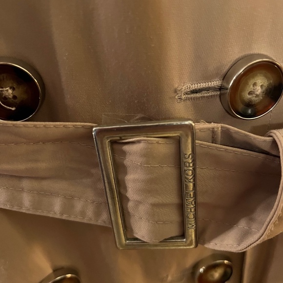 Michael Kors Beigh Trench Coat W/ Detachable Lining & Hood Mid-Length--Size S - Picture 2 of 9